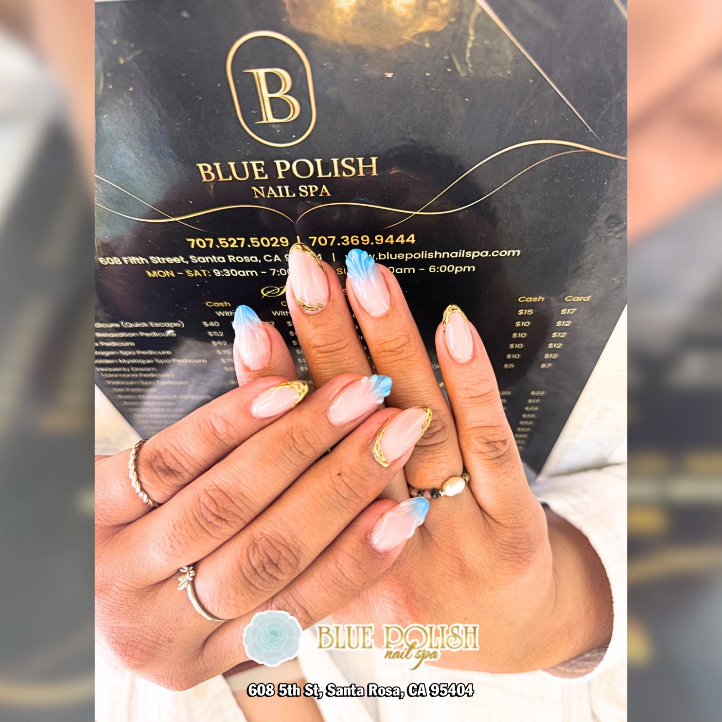 Blue Polish Nail Spa